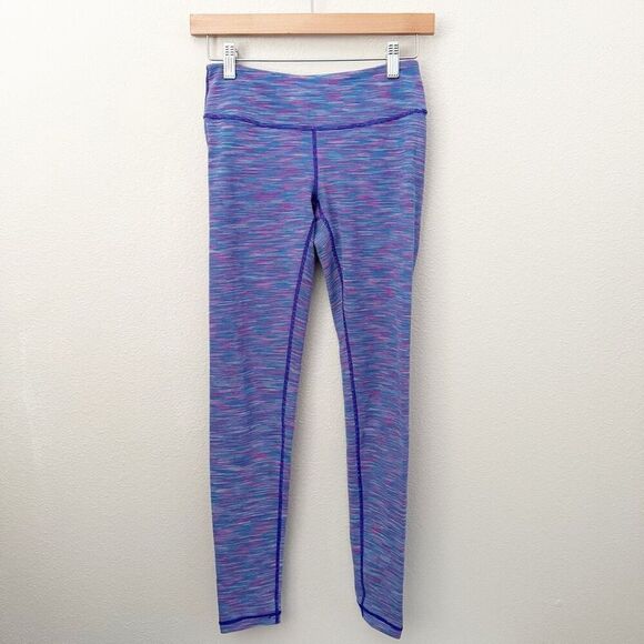 ZELLA x NORDSTROM | Purple Turquoise Pink Multi Print Leggings Topstitch | XS - Picture 1 of 8